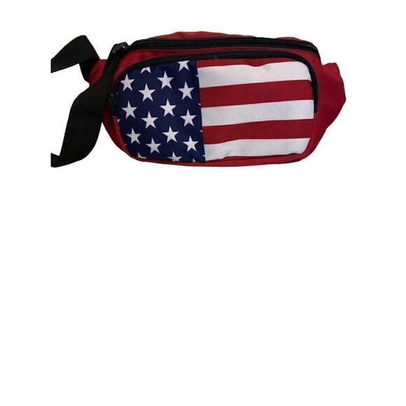 Wemco 4th‎ of July Americana flag adjustable strap sling fanny pack - Picture 1 of 2